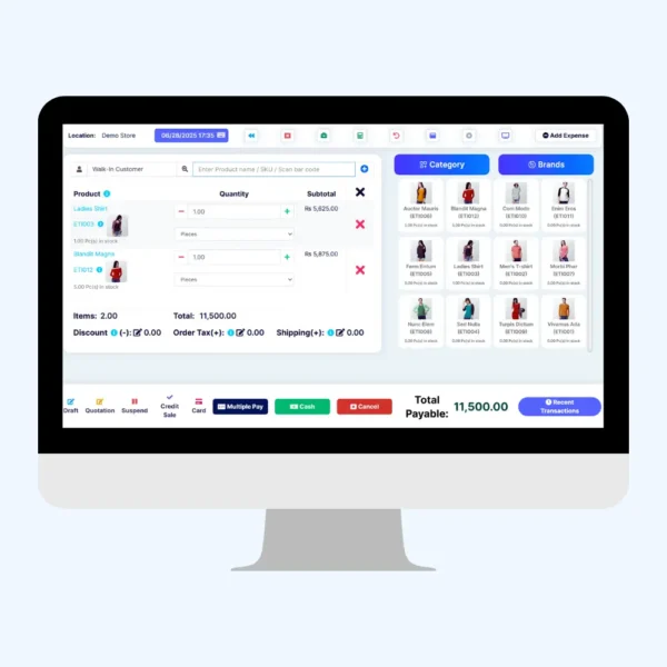 Pos invoice system in SriLanka