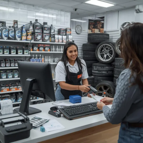POS system for auto parts store