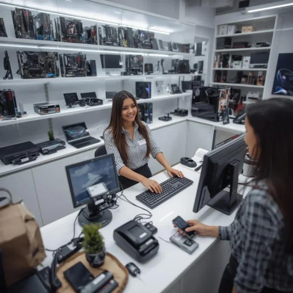 POS system for computer shop