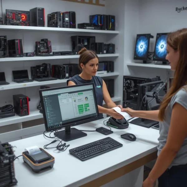 POS system for computer shop