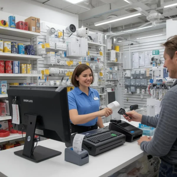 POS system for electrical store