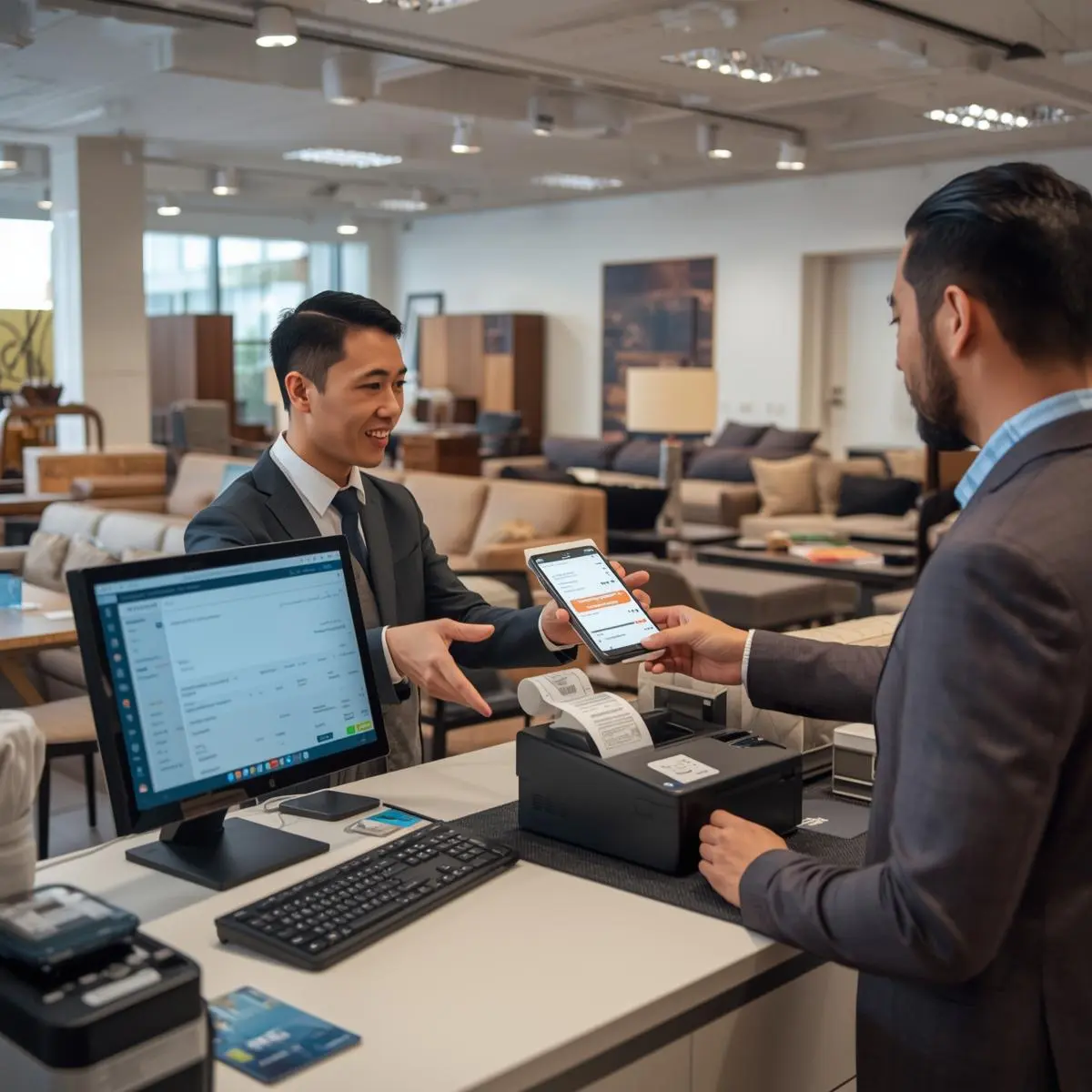 POS system for furniture store
