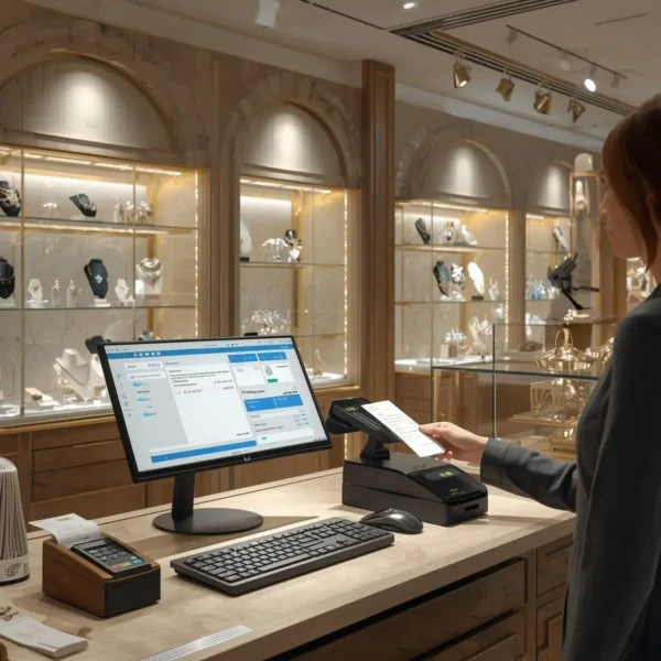 POS system for jewelry gemstone
