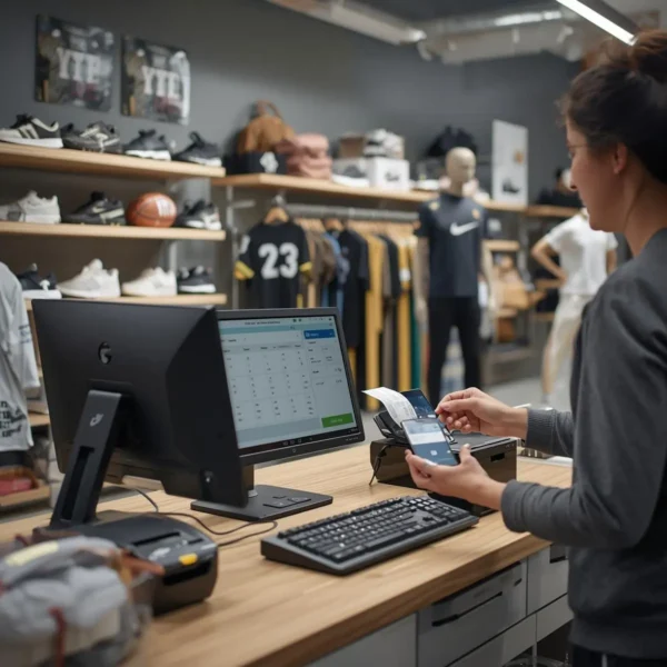 POS system for sports store