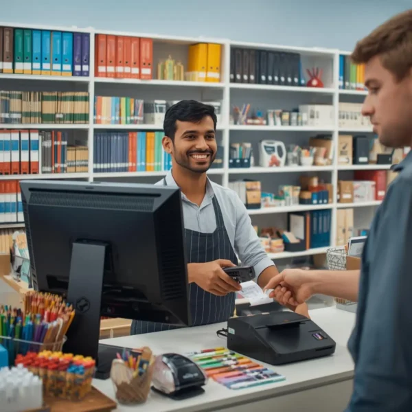 POS system for stationery shop